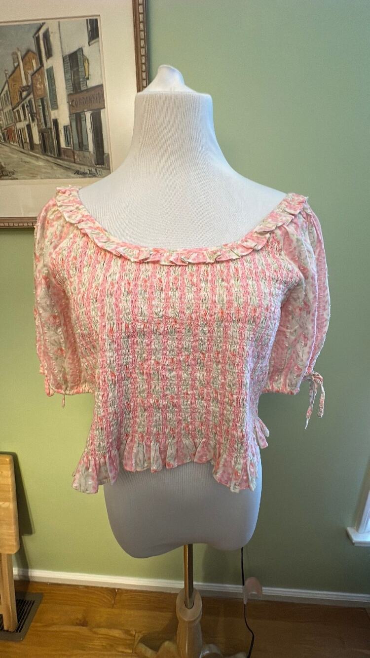 Molly Top Strawberry Macaroon LoveShackFancy XL XXL NWT